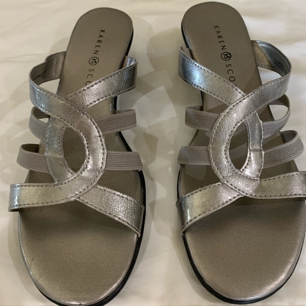 Karen Scott Silver Sandals